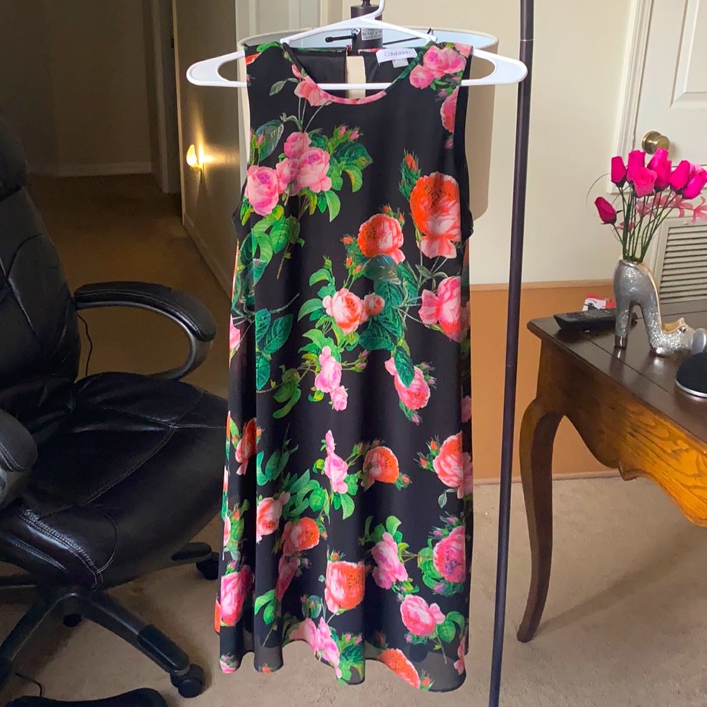 CALVIN KLEIN chiffon dress